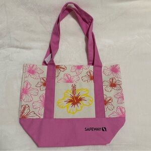 Safeway flower mini tote bag